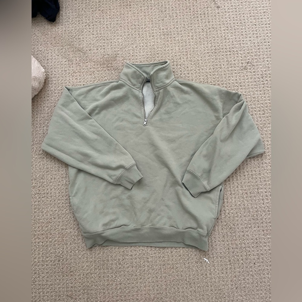 Sage Green Brandy Melville Quarterzip